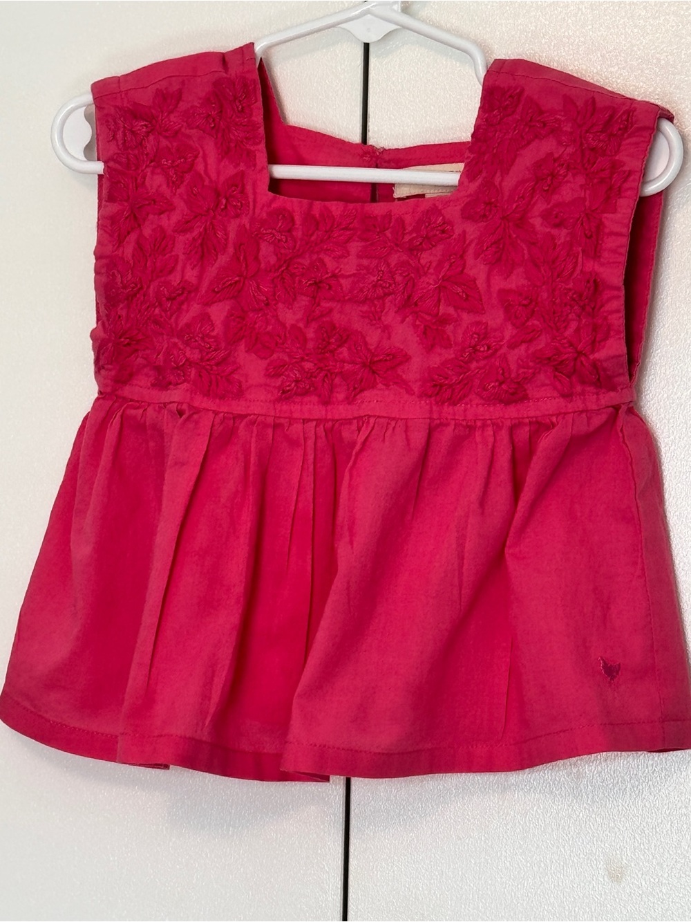 Pink Chicken Pink Embroidered Sleeveless Dress